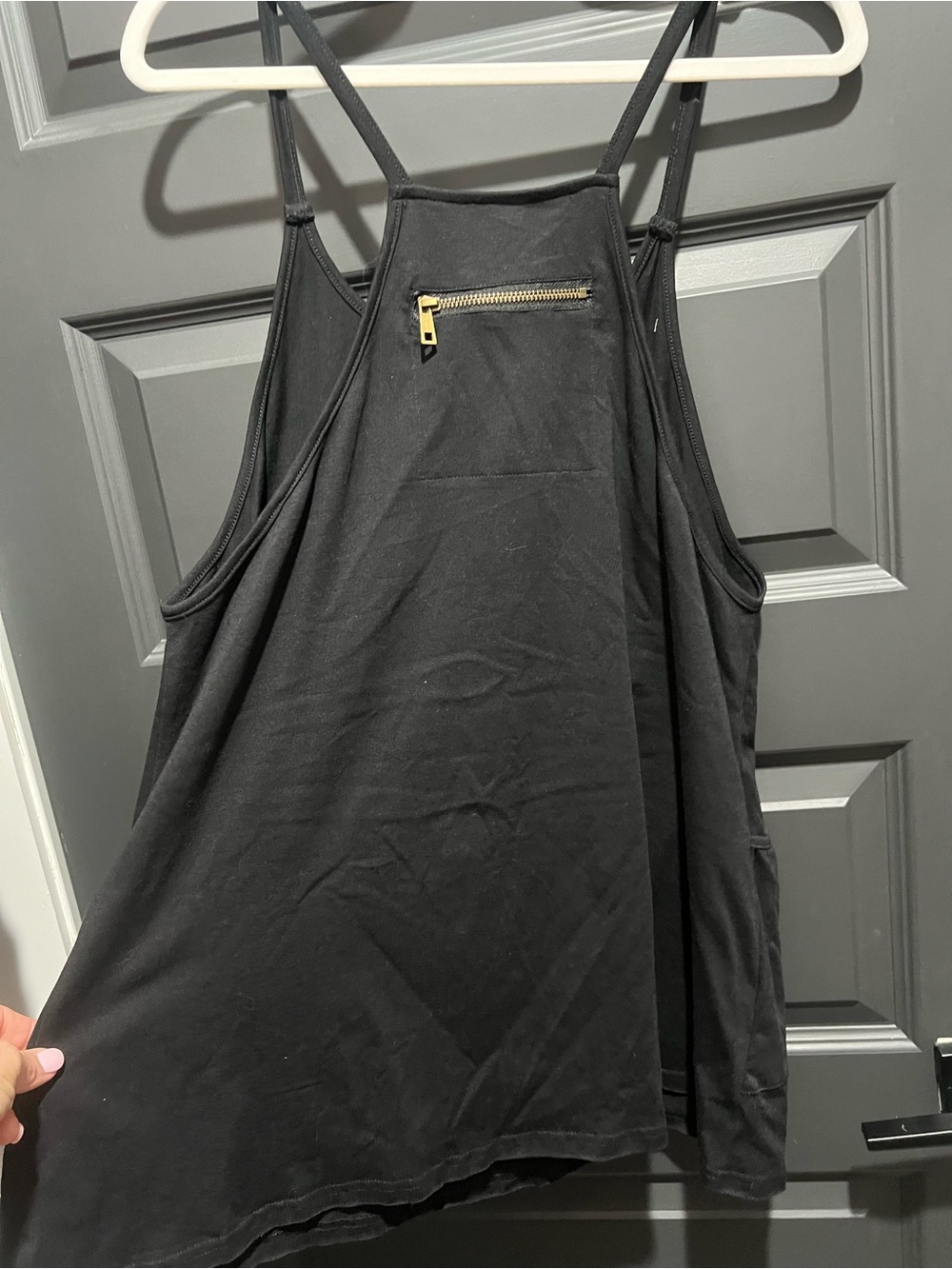 Black Racerback athletic jumper